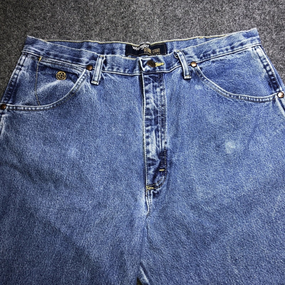 VTG Bundle 2x Wrangler George Strait Jeans 36x34 Western Cowboy 1031MGSHD A102